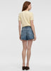 Wrap-Waist Denim Shorts