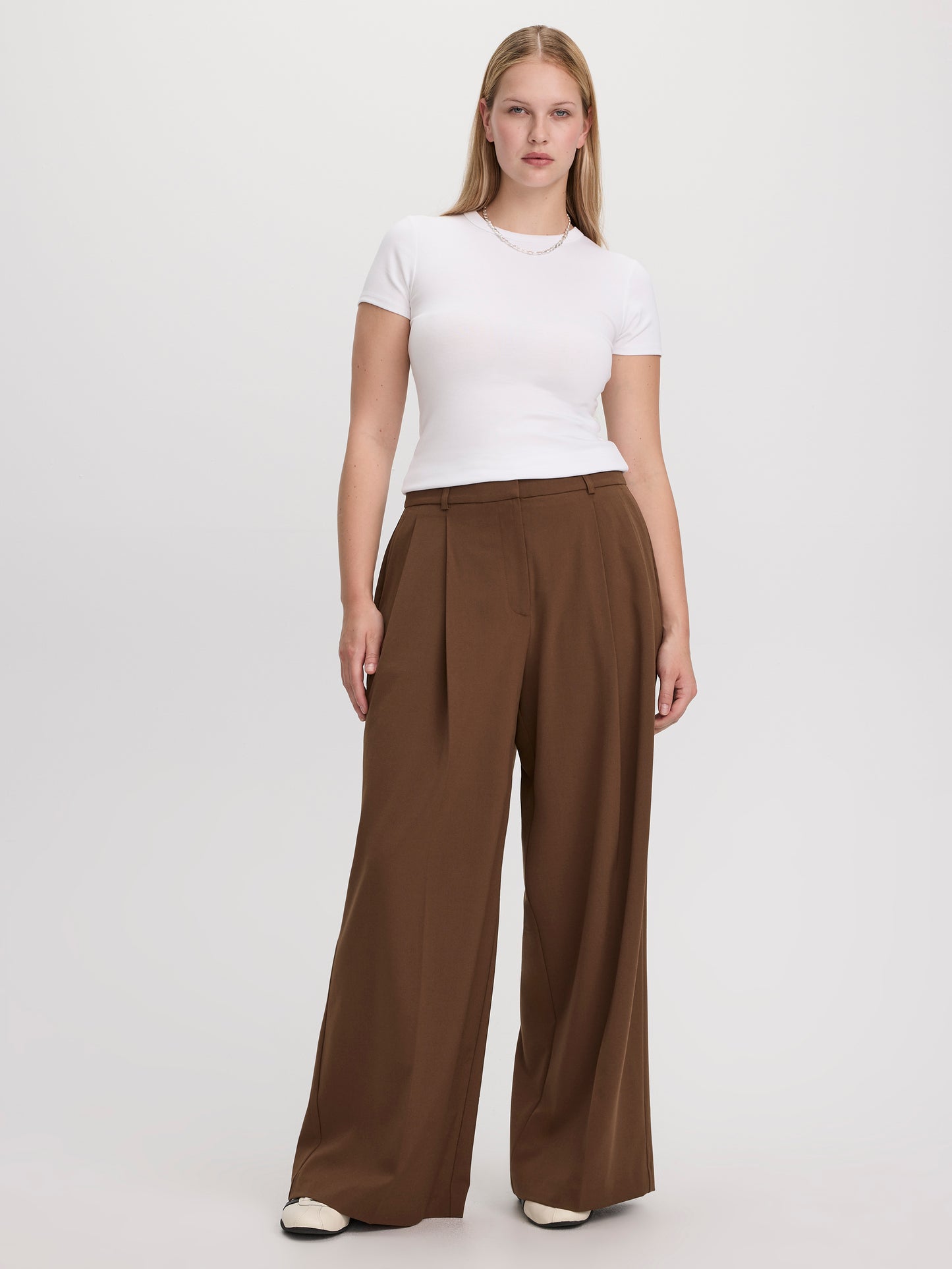 Wide-Leg High-Rise Pants - The Timeless - Curvy Fit