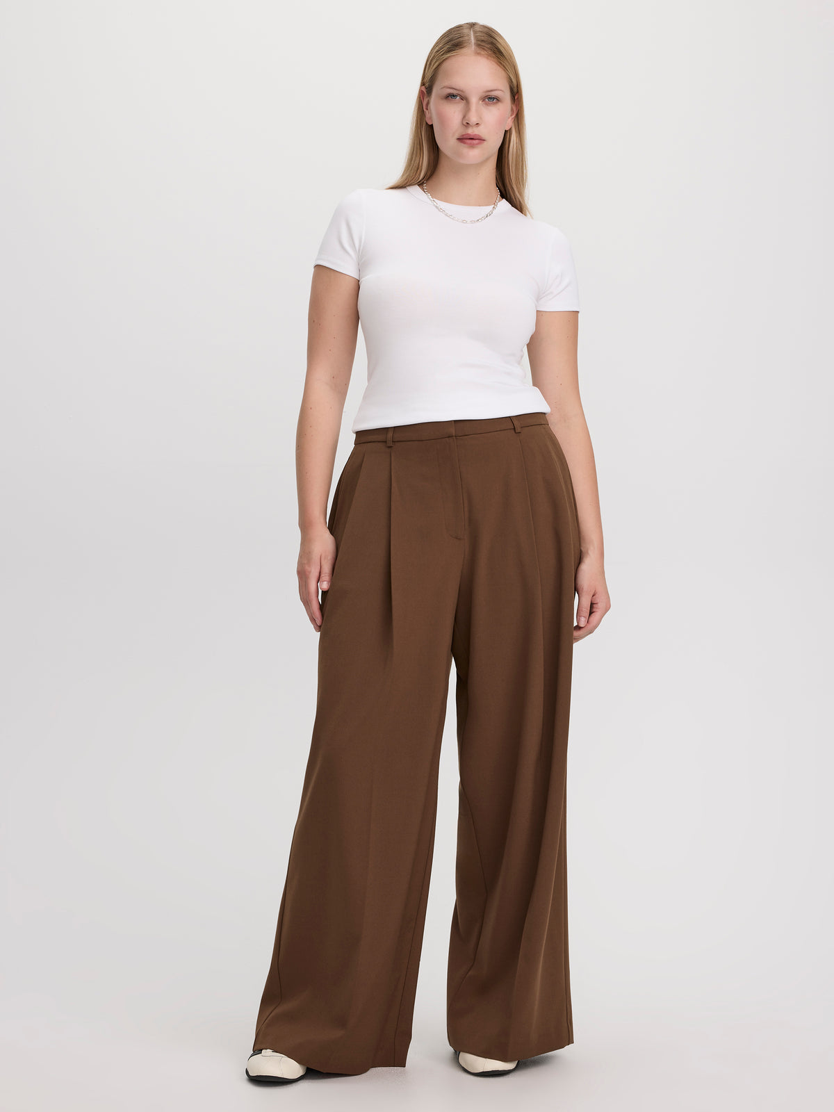 Wide-Leg High-Rise Pants - The Timeless - Curvy Fit
