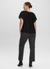Split-Neck Blouse with Flutter Sleeves