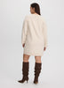 Button-Down Mini Sweater Dress – Viscose Blend