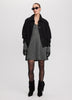 Long-Sleeve V-Neck Mini Dress