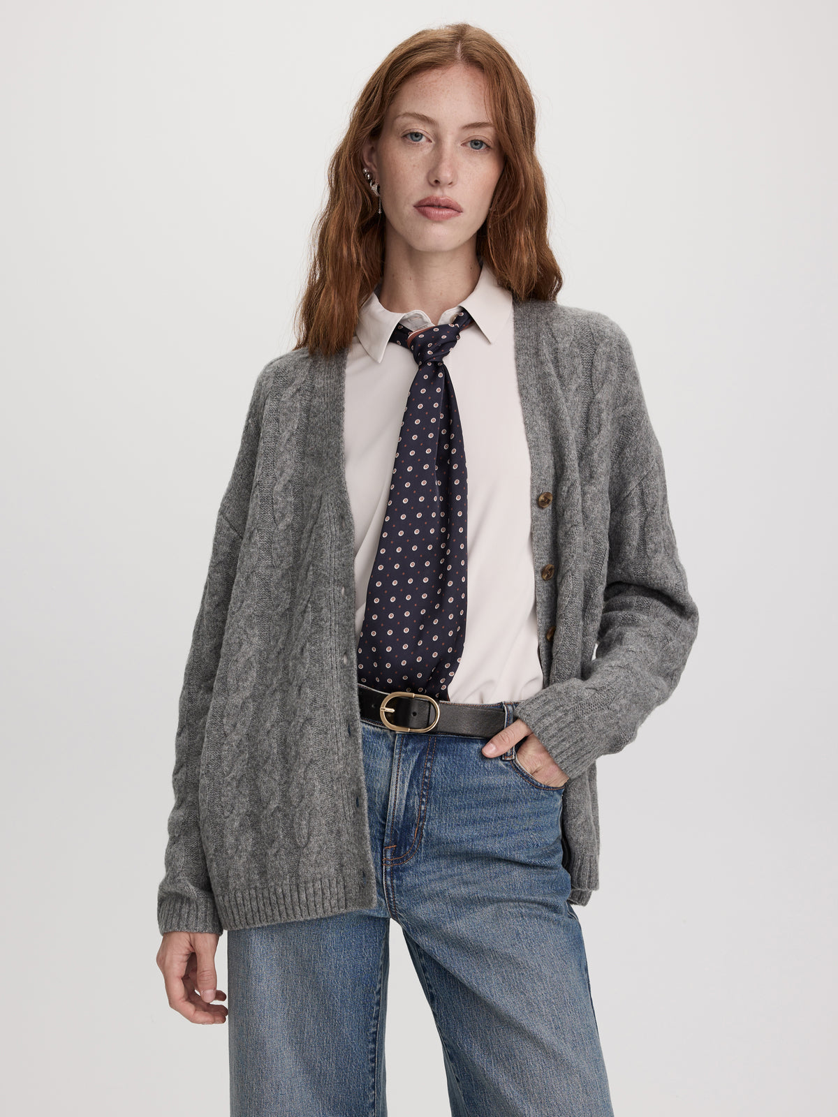 Long-Sleeve V-Neck PlushSoft Cardigan