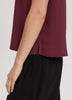 Short-Sleeve Crew-Neck Blouse