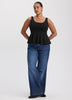 Scoop-Neck Peplum Cami