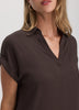 Extended-Sleeve V-Neck Flowy Blouse - R Essentials