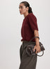 Elbow-Sleeve Crew-Neck Sweater