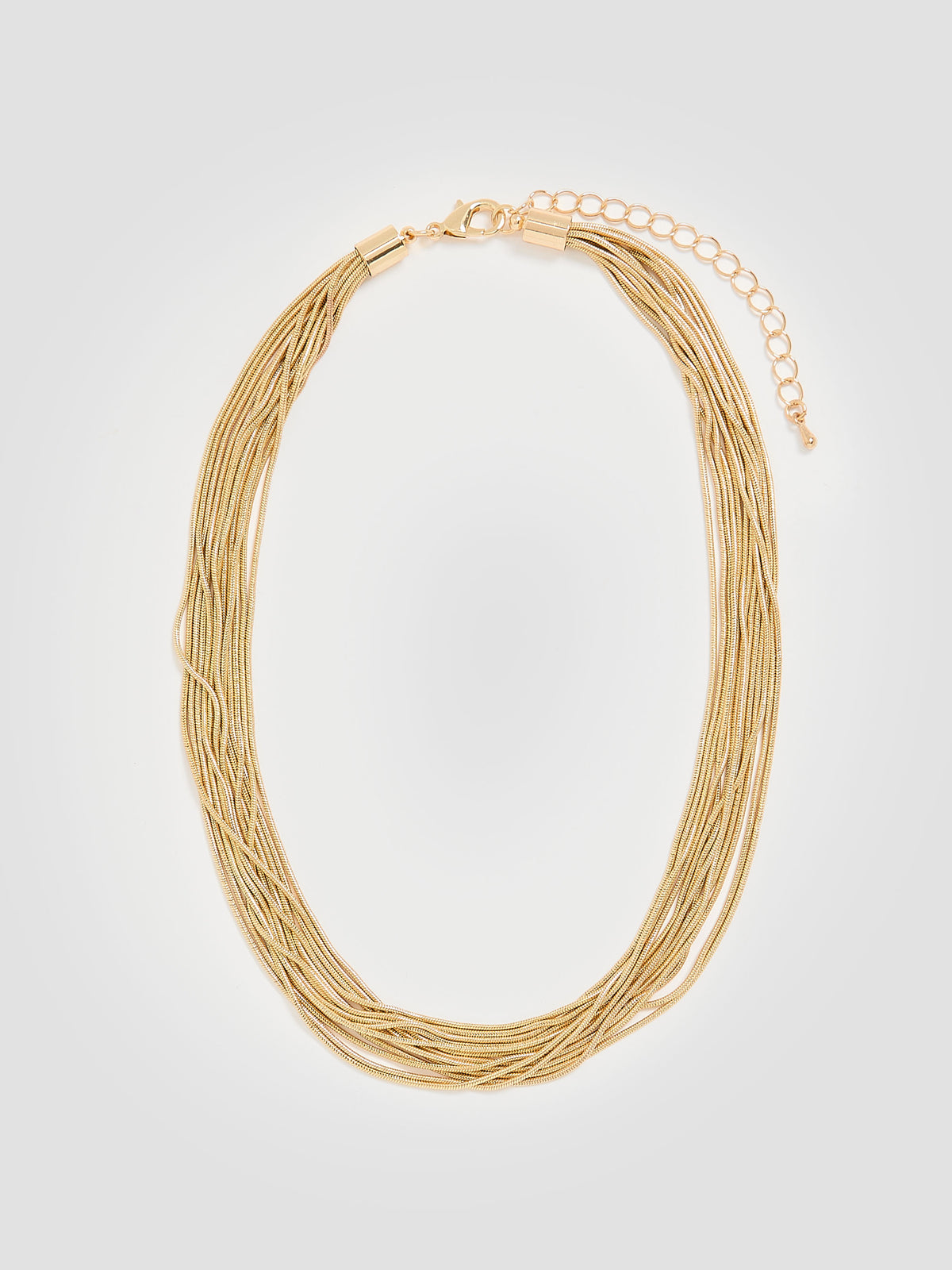 Short Necklace with Snake Chains