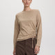 Long-Sleeve Top with Shirred Side