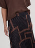Pleated Satin Midi Skirt