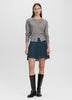 Pleated Chiffon Mini-Skirt