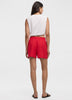 Linen-Blend Shorts with Elastic Waistband
