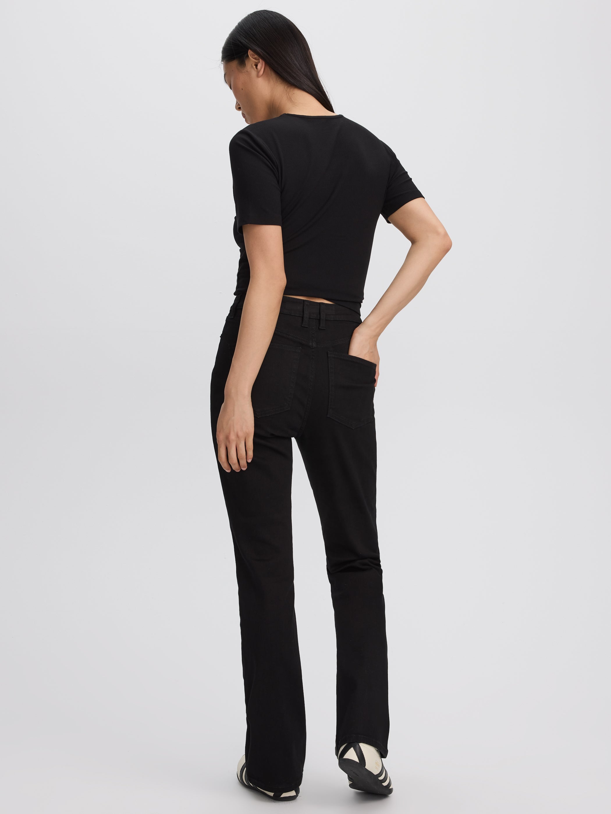 Boot-Leg Mid-Rise Jean