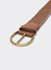 Ceinture tressée en faux cuir