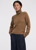 Long-Balloon-Sleeve Mock-Neck Sweater