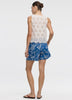 Camisole boutonnée à oeillets à col rond 