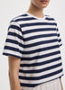 Striped Crew-Neck Boxy T-Shirt