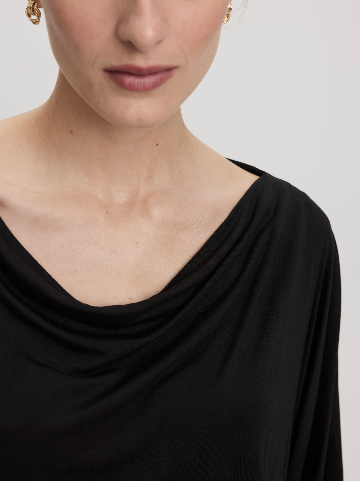 Short-Sleeve Boat-Neck Top