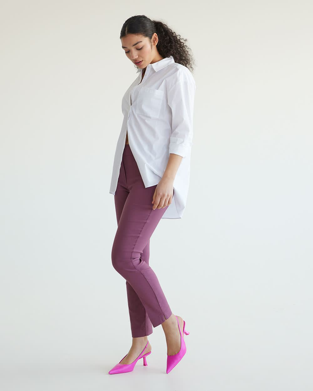 Slim-Leg High-Rise Ankle Pant - The Iconic (R)