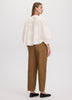 3/4-Sleeve Embroidered Blouse