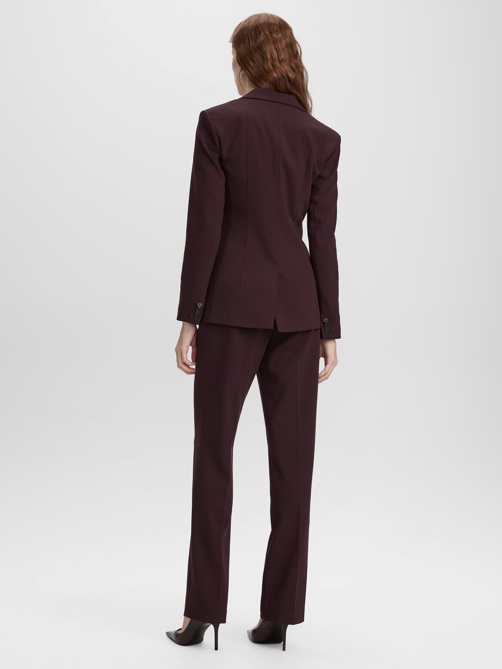 Fitted One-Button Blazer