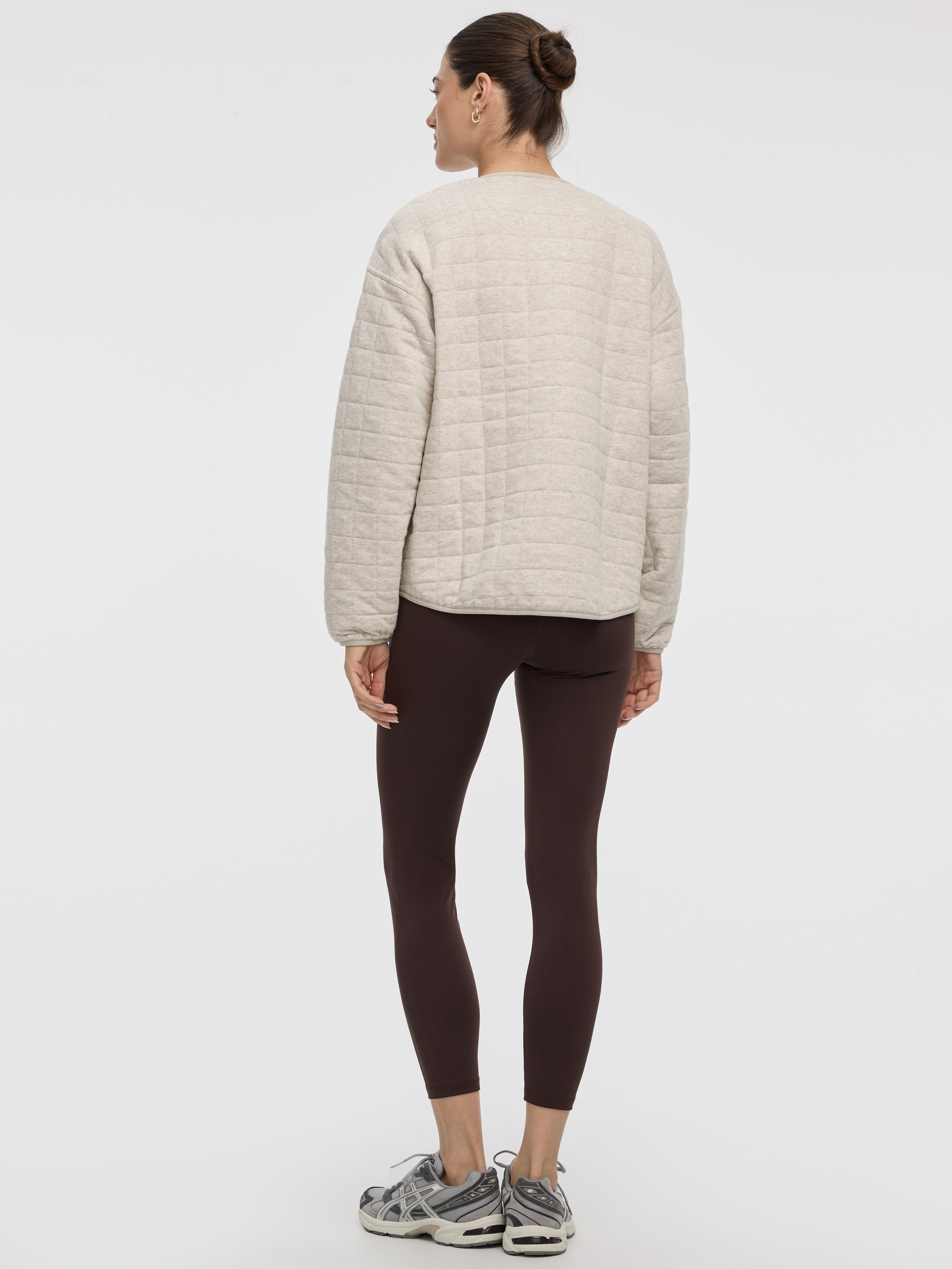 everyone random quilted jacket (BEIGE)