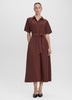 Short-Sleeve Midi Shirtdress