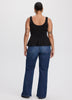 Scoop-Neck Peplum Cami
