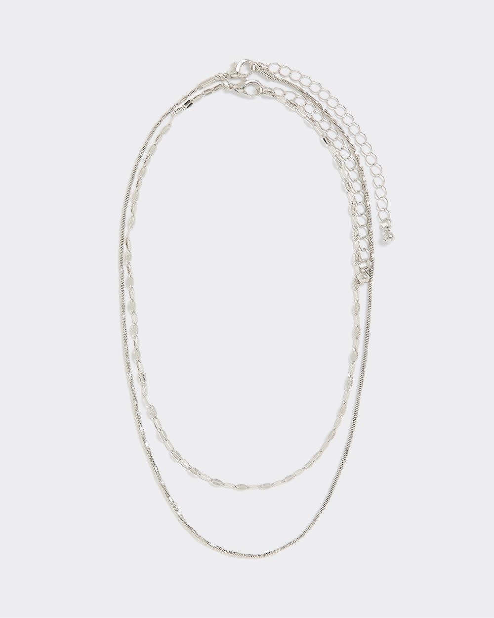 Double-Chain Short Necklace