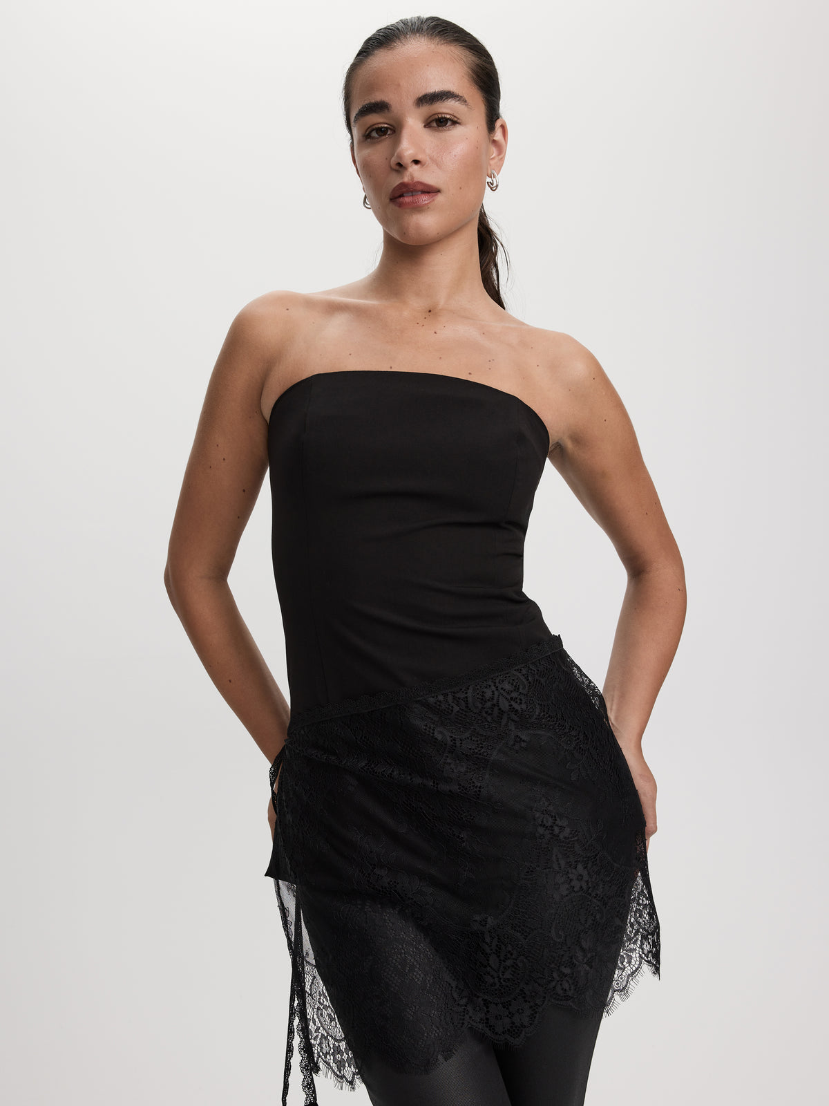 Sleeveless Bustier Top