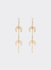 Earrings with Half-Moon Pendants