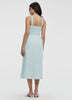 Sleeveless Midi Dress with Smocked Top
