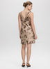 Sleeveless Mini Dress with Cowl Neckline