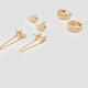 Hoops and Stud Earrings - 3 Pairs