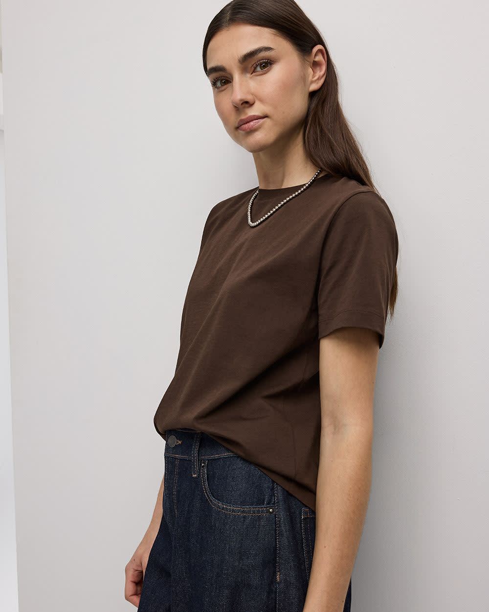 Boyfriend Crew-Neck T-Shirt - R Essentials