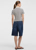 Striped Short-Sleeve Polo Sweater