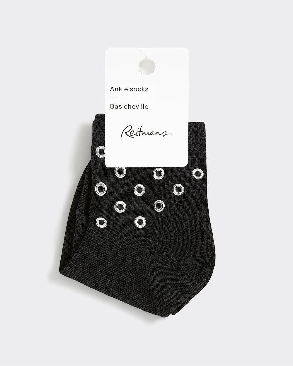 Bas chevilles avec détail clouté