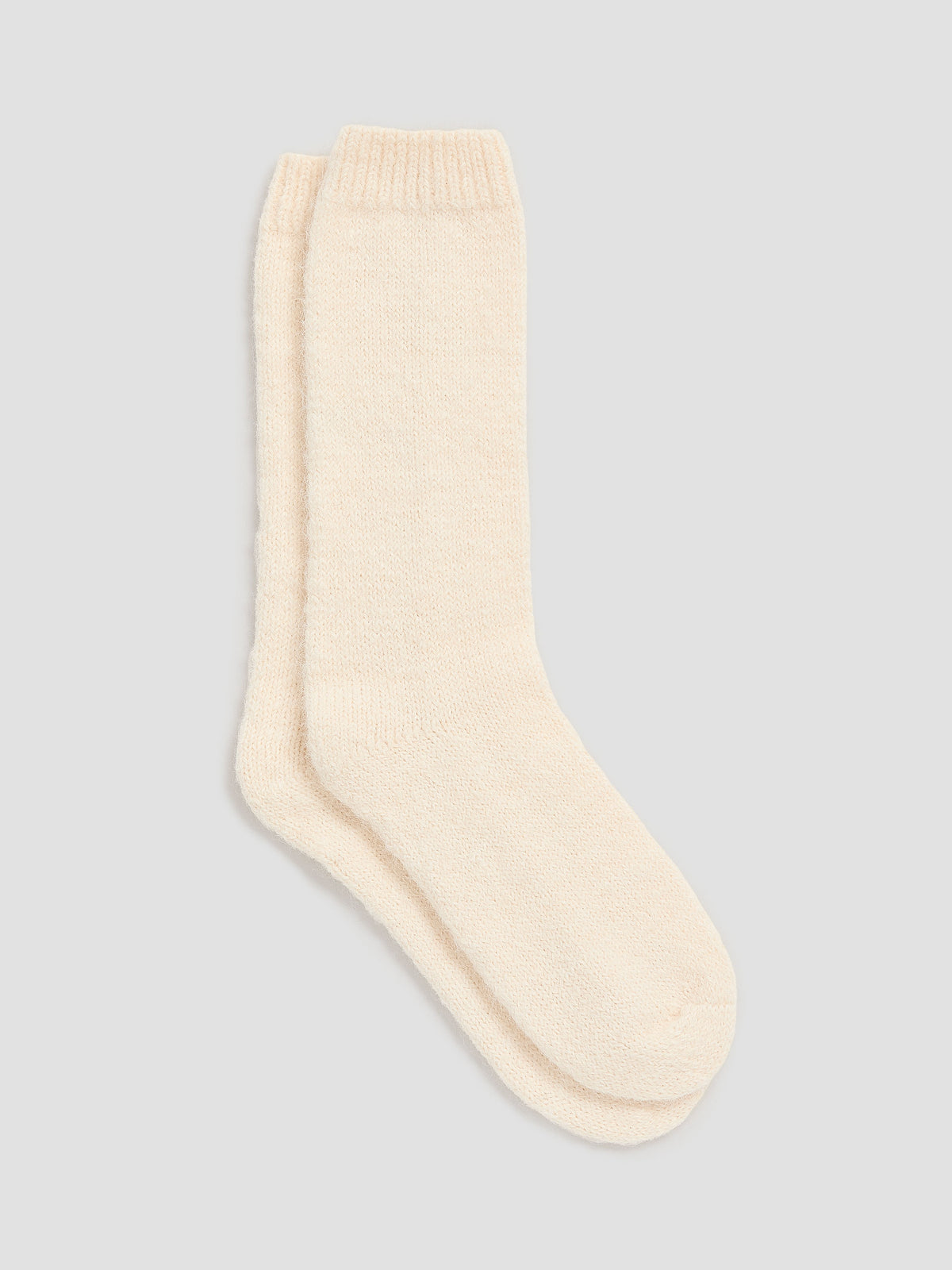 Hairy-Knit Crew Socks