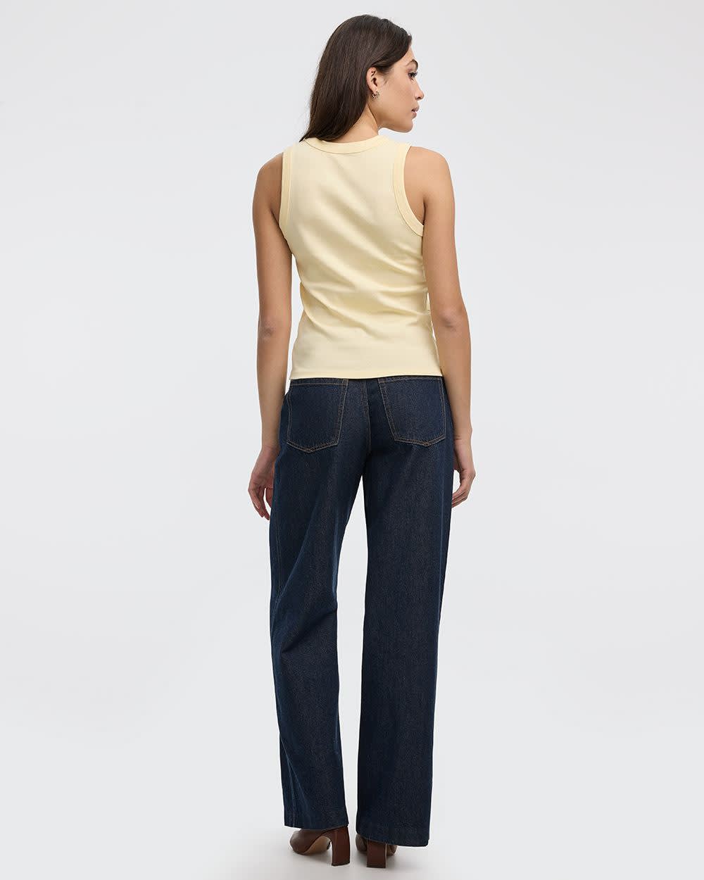 Ribbed Crew-Neck Tank - R Essentials