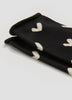Bamboo Viscose Crew Socks with Hearts