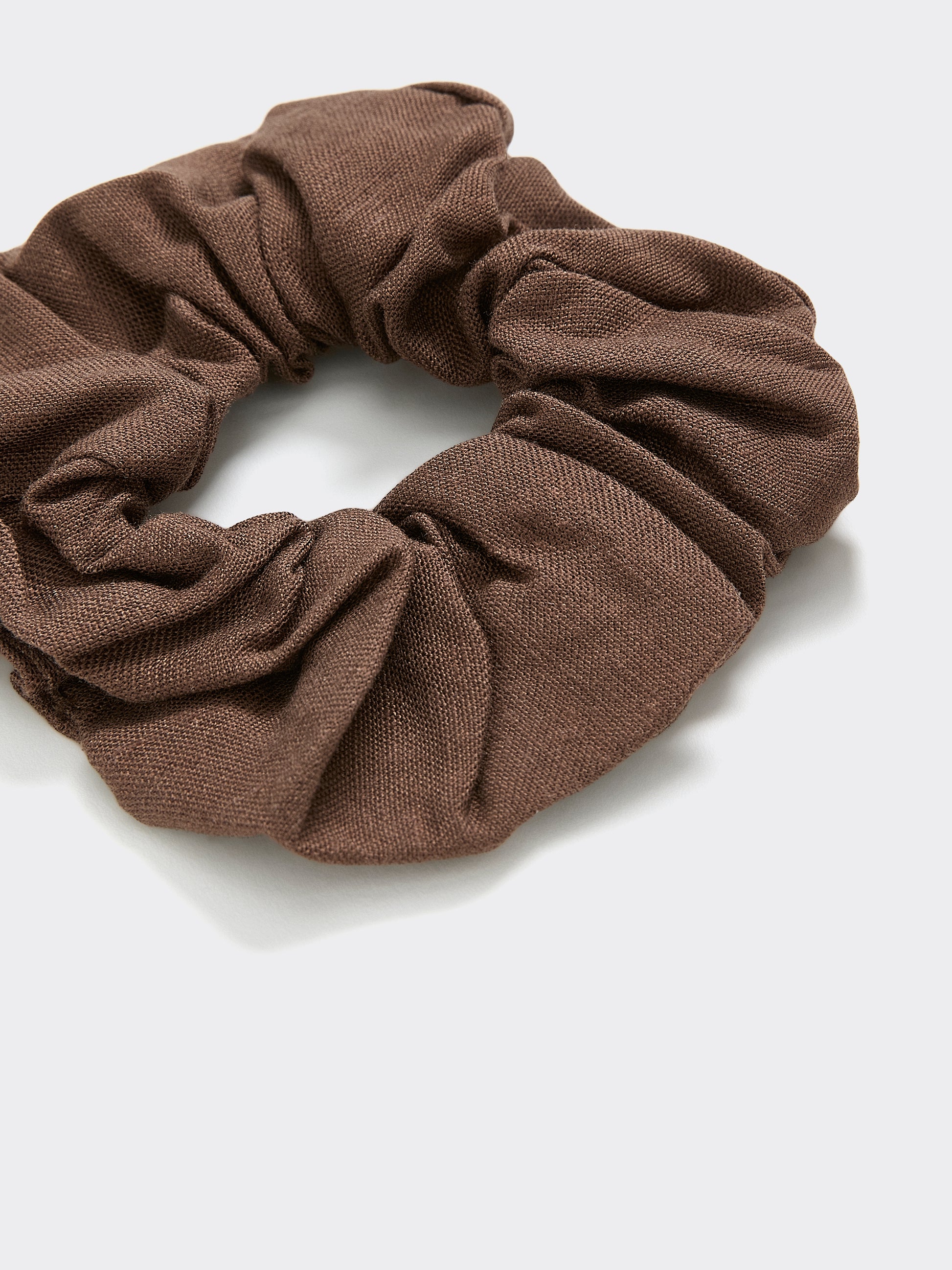 Linen-Blend Scrunchie