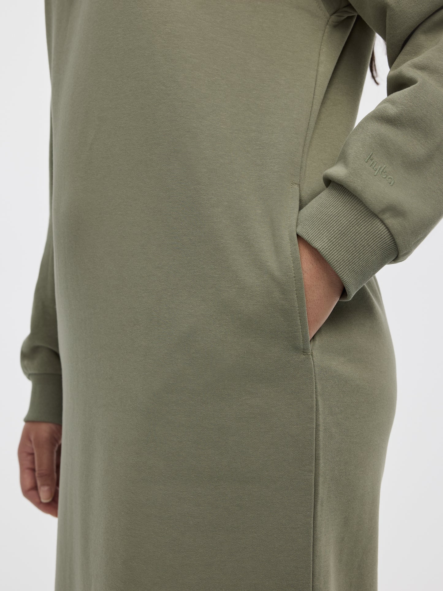 Long-Sleeve Hooded Dress - Hyba