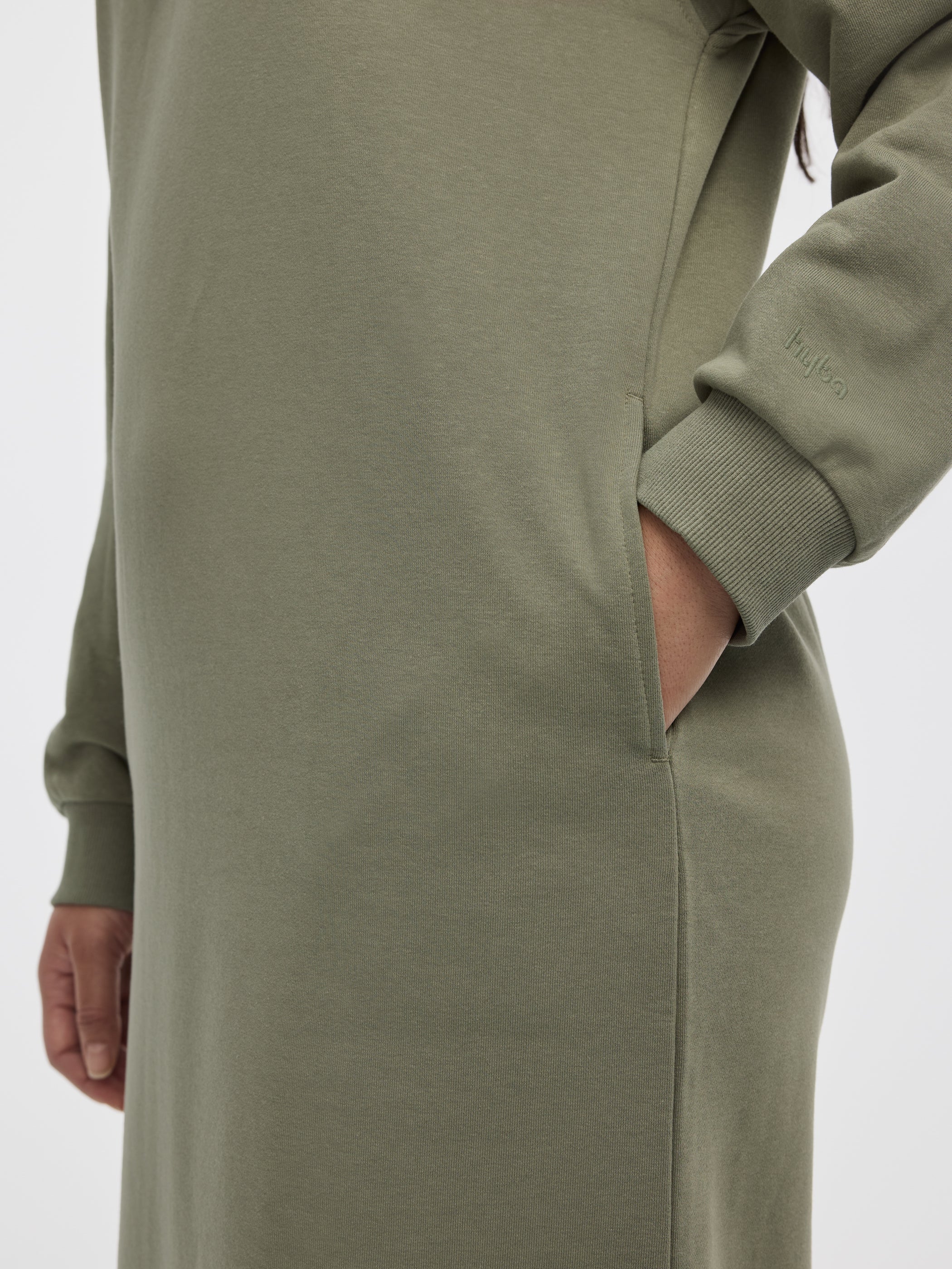 Long-Sleeve Hooded Dress - Hyba