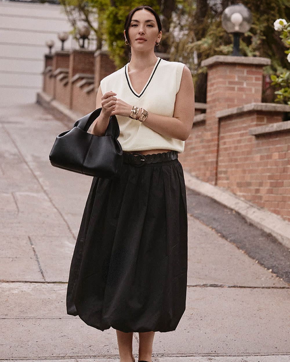 Midi Bubble Skirt