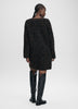 Long-Sleeve Crew-Neck Mini Dress