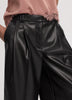 Faux-Leather High-Rise Bermuda