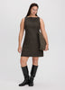 Sleeveless Boat-Neck Fitted Dress