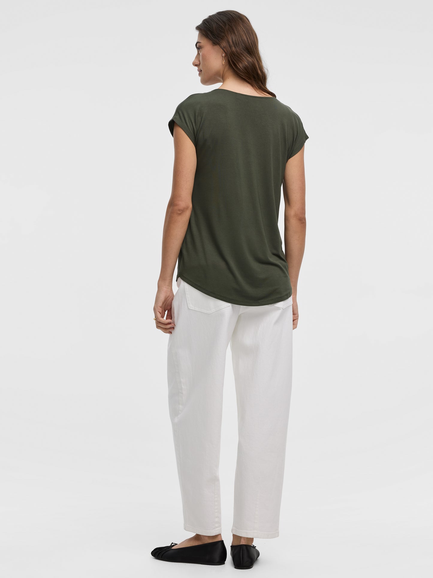 Extended-Sleeve V-Neck Tunic