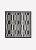 Square Scarf with Geometric Pattern