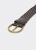 Ceinture tressée en faux cuir